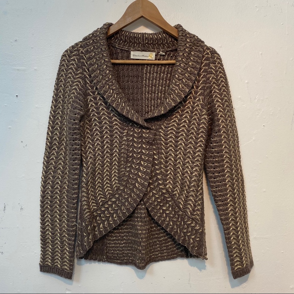 Woven cardigan